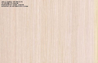 Πλυμένος κατασκευασμένος ξύλινος άσπρος δρύινος καπλαμάς, τεμαχισμένες τεχνικές περικοπών