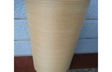 Τεμαχισμένο έγγραφο καπλαμάδων περικοπών φυσικό που υποστηρίζονται, καφετής ξύλινος καπλαμάς τέφρας