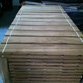 Τεμαχισμένο φύλλο καπλαμάδων δαπέδων περικοπών ξύλινο, Teak ξύλο που επενδύει 0.5 χιλ.