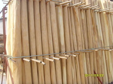 Άσπρος/καφετής ξύλινος καπλαμάς περικοπών σημύδων περιστροφικός, γεμισμένος καπλαμάς σφενδάμνου